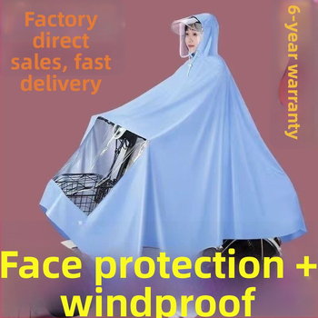 Vihm pončo mootorrattale/elektrilisele skuterile – Oxford kangas, paks tekstuur, täiskasvanutele