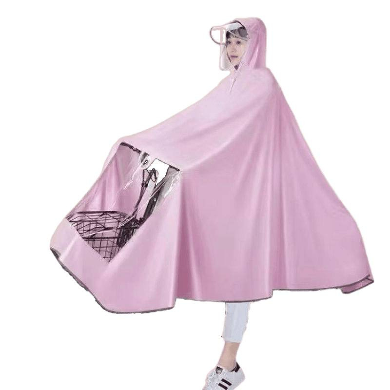 Vihm pončo mootorrattale/elektrilisele skuterile – Oxford kangas, paks tekstuur, täiskasvanutele