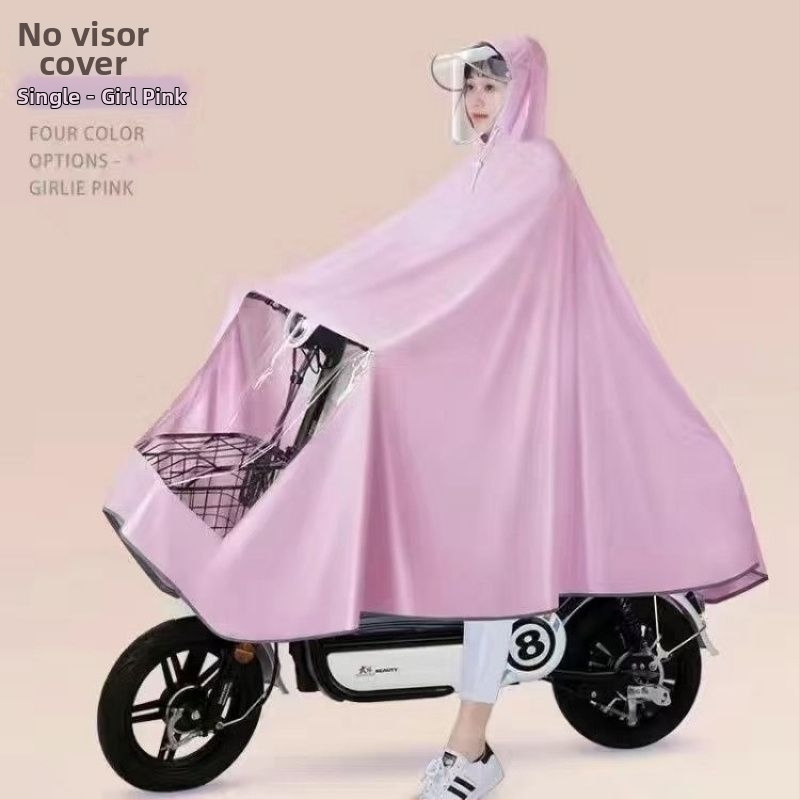 Vihm pončo mootorrattale/elektrilisele skuterile – Oxford kangas, paks tekstuur, täiskasvanutele