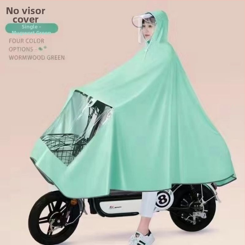 Vihm pončo mootorrattale/elektrilisele skuterile – Oxford kangas, paks tekstuur, täiskasvanutele