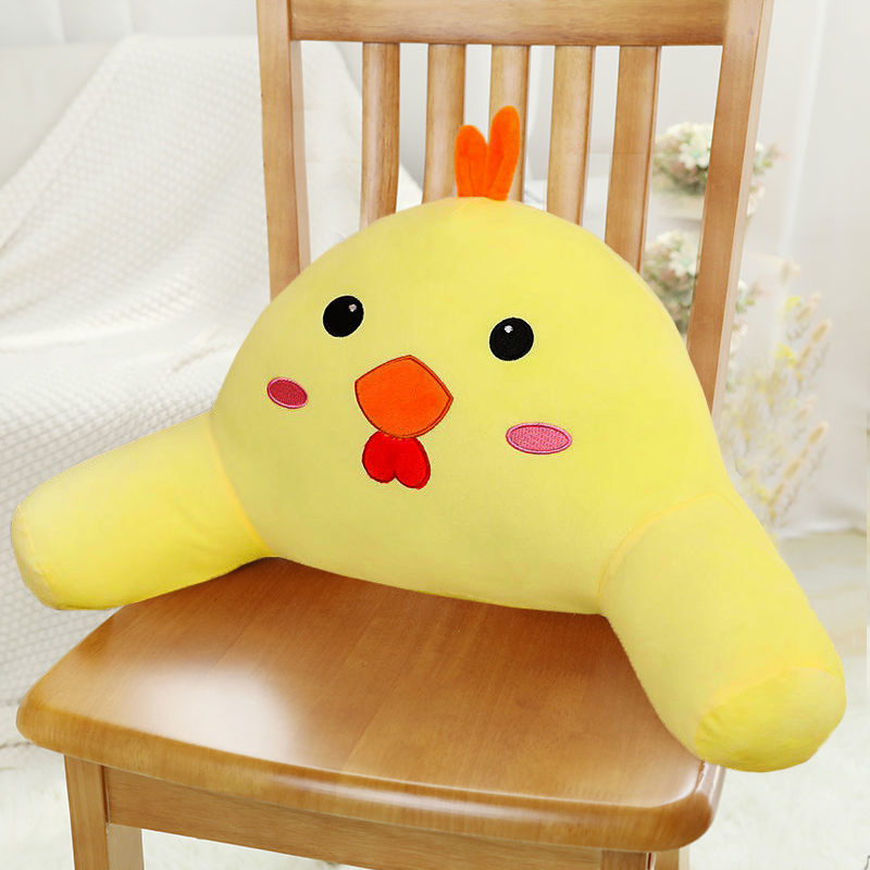 Bedrový vankúš pre kanceláriu, auto a pohovku – plyšový poťah, PP bavlnené výplne, strapový okraj, jednoduchý moderný štýl