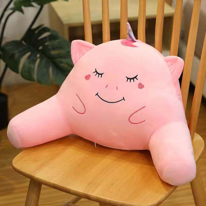 Bedrový vankúš pre kanceláriu, auto a pohovku – plyšový poťah, PP bavlnené výplne, strapový okraj, jednoduchý moderný štýl