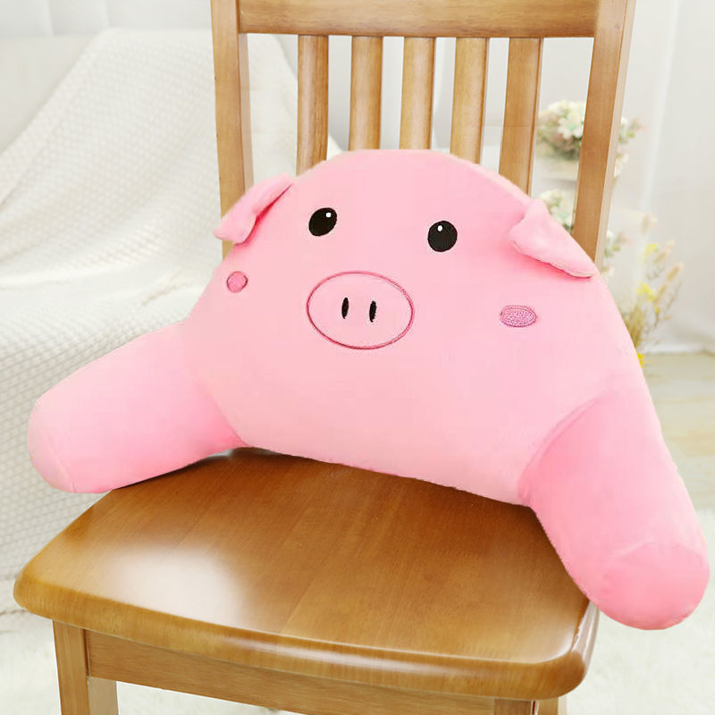 Bedrový vankúš pre kanceláriu, auto a pohovku – plyšový poťah, PP bavlnené výplne, strapový okraj, jednoduchý moderný štýl