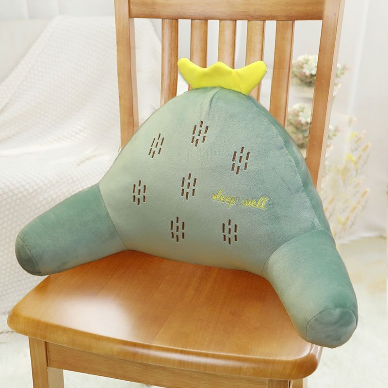 Bedrový vankúš pre kanceláriu, auto a pohovku – plyšový poťah, PP bavlnené výplne, strapový okraj, jednoduchý moderný štýl