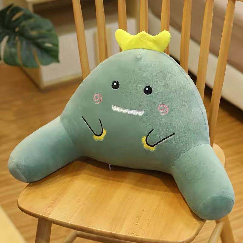 Bedrový vankúš pre kanceláriu, auto a pohovku – plyšový poťah, PP bavlnené výplne, strapový okraj, jednoduchý moderný štýl