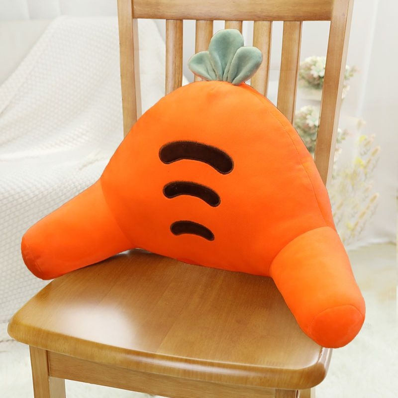 Bedrový vankúš pre kanceláriu, auto a pohovku – plyšový poťah, PP bavlnené výplne, strapový okraj, jednoduchý moderný štýl