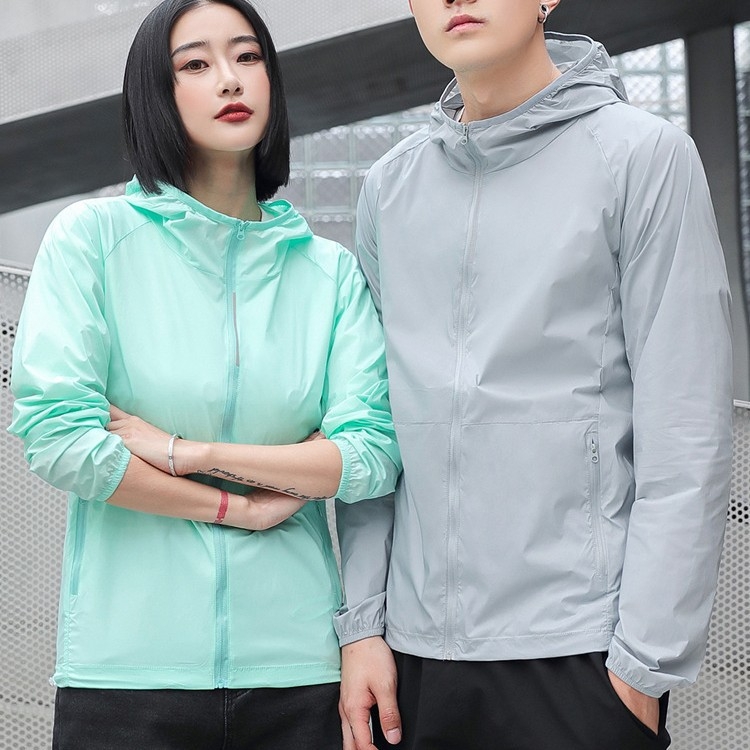 Vanjska windbreaker jakna s kapuljom (UPF50+ UV zaštita, vodootporna, otporna na vjetar, brzo suši, prozračna tkanina)