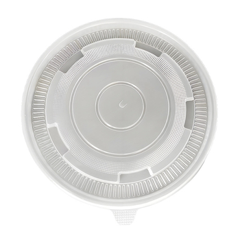 Okrugli poklop za zdjelu, proziran PP, vodonepropusan, s otvorima za ventilaciju, pogodan za zagrijavanje