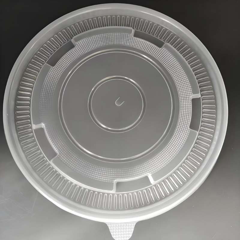 Okrugli poklop za zdjelu, proziran PP, vodonepropusan, s otvorima za ventilaciju, pogodan za zagrijavanje