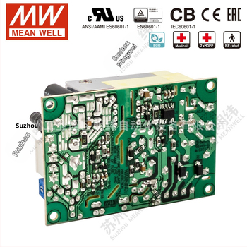 Mean Well RPS65W bare-board prepínaný zdroj napájania, výstupy 12V/15V/24V, CE certifikát