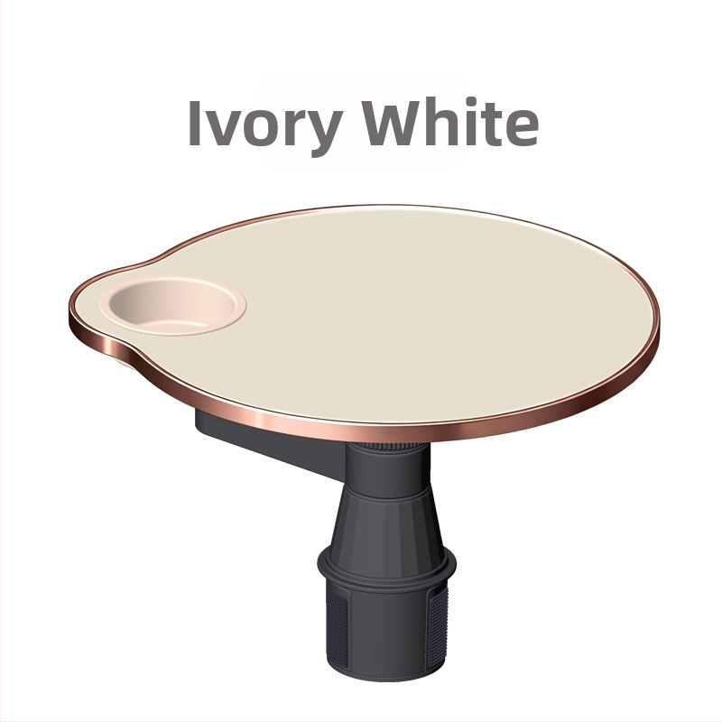 Automašīnas plūdošs galds ar krūzes turētāju, griežams un daudzfunkcionāls, materiāls mākslīgā plāksne, uzstādīšana ar snap-in, universāla savietojamība