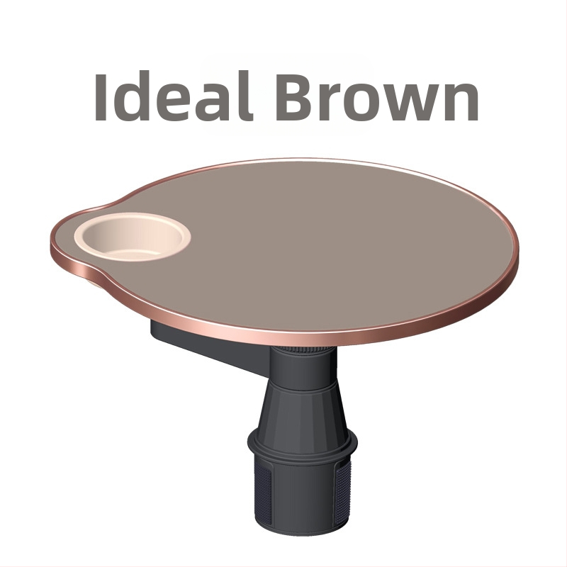 Automašīnas plūdošs galds ar krūzes turētāju, griežams un daudzfunkcionāls, materiāls mākslīgā plāksne, uzstādīšana ar snap-in, universāla savietojamība