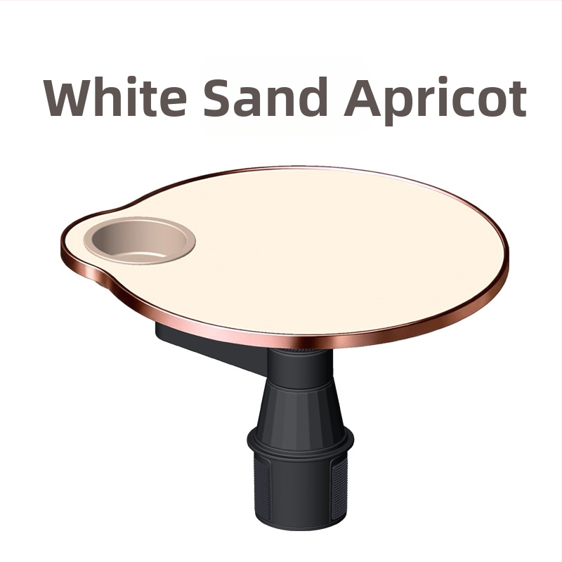 Automašīnas plūdošs galds ar krūzes turētāju, griežams un daudzfunkcionāls, materiāls mākslīgā plāksne, uzstādīšana ar snap-in, universāla savietojamība