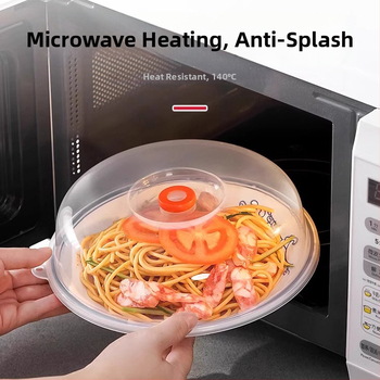 INOMATA Κάλυμμα μικροκυμάτων κατά των πιτσιλισμάτων – διαφανές, ανθεκτικό στη θερμοκρασία καπάκι συντήρησης τροφίμων για πιάτα και μπολ, Ιαπωνία προέλευση, πλαστικό