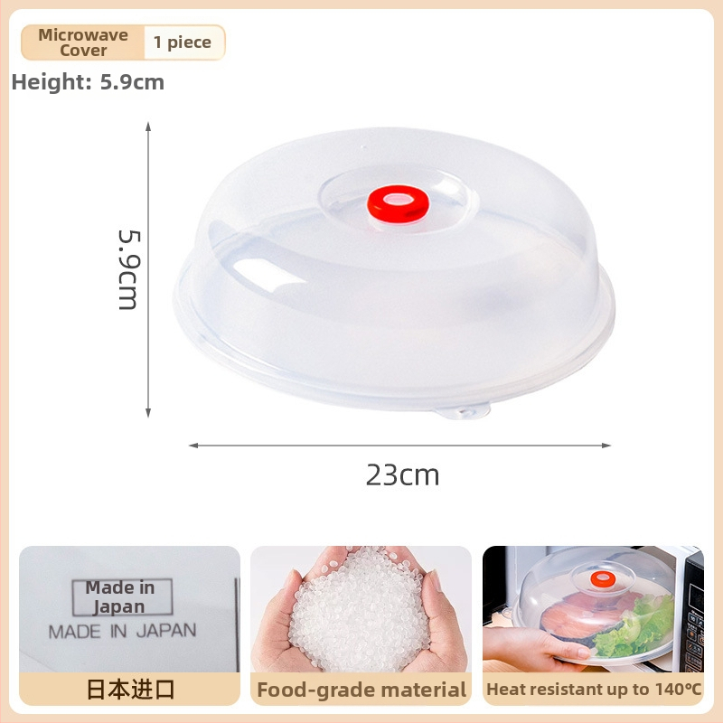 INOMATA Κάλυμμα μικροκυμάτων κατά των πιτσιλισμάτων – διαφανές, ανθεκτικό στη θερμοκρασία καπάκι συντήρησης τροφίμων για πιάτα και μπολ, Ιαπωνία προέλευση, πλαστικό