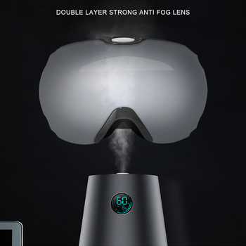 OCORT γυαλιά σκι με διπλό σφαιρικό φακό, αντιθαμβωτικά, PC+TPU κατασκευή, αντιανεμική προστασία ματιών