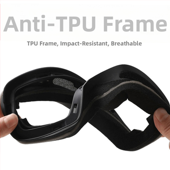 OCORT γυαλιά σκι με διπλό σφαιρικό φακό, αντιθαμβωτικά, PC+TPU κατασκευή, αντιανεμική προστασία ματιών