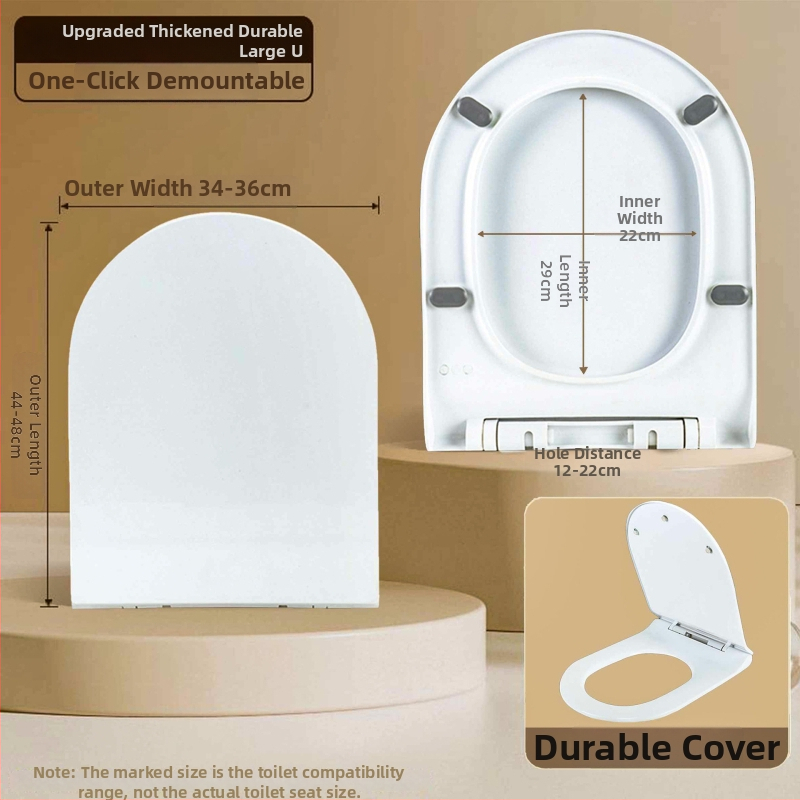 VOU hrubšie veko na toaletu, vycpané, vzdialenosť montážnych otvorov 9–19 cm, model VOU, materiál: PP doska