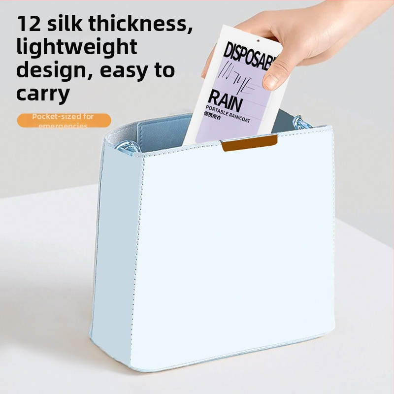 PEVA ühekordne vihmari täiskasvanutele, tavaline paksus, karikatuuristiil