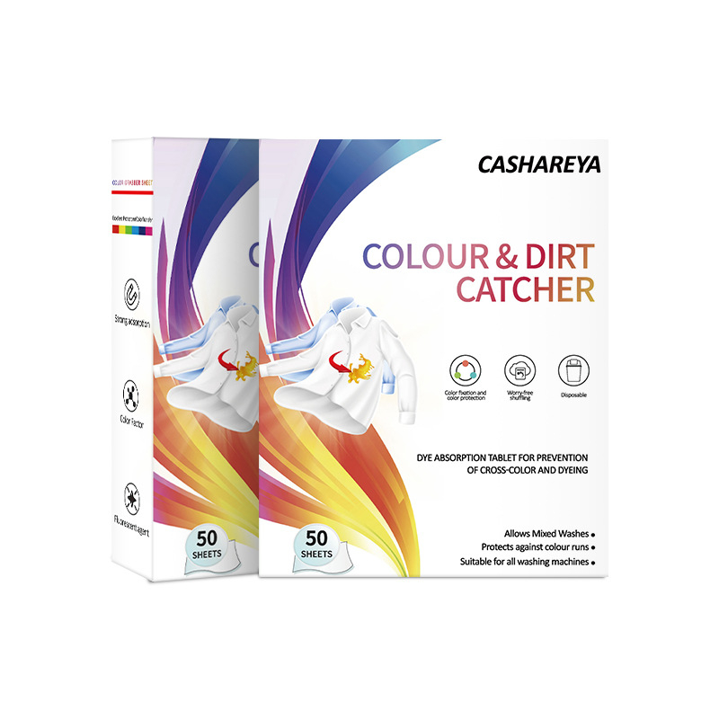 100 kusov absorpčných listov na pranie — zabraňuje prenášaniu farieb a miešaniu farieb