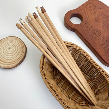 Xinxuan ξύλινα chopsticks – χαριτωμένο στυλ, μοτίβο καρτούν, αντιολισθητικά