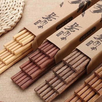 Pengyi Ξύλινα chopsticks, 10 ζεύγη, Νέο κινεζικό στυλ