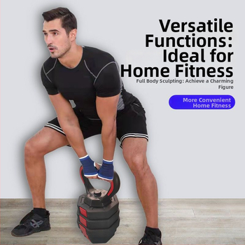 Rukoväť na kettlebell s nastaviteľnou dĺžkou základne – EVA materiál, univerzálny úchop na činky s kotúčmi, model XX833403507297