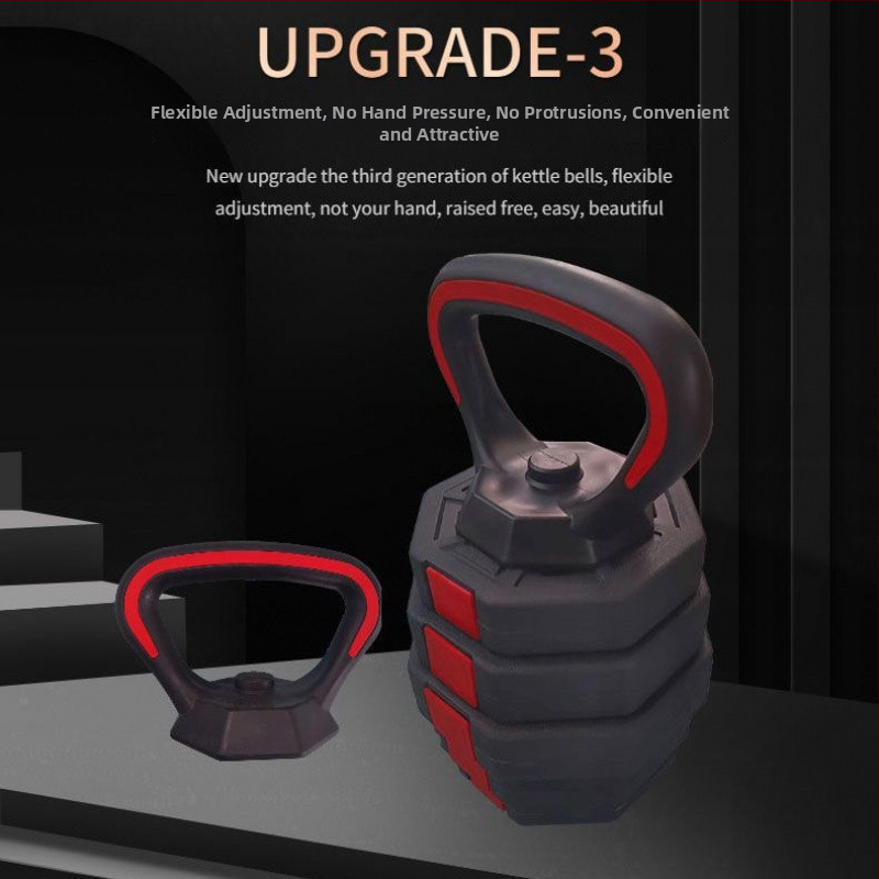 Kettlebella rokturis ar regulējamu pamats garumu – EVA materiāls, universālais svaru plākšņu rokturis, modelis XX833403507297