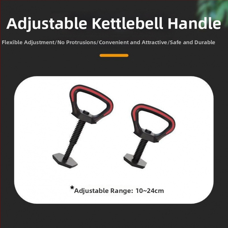 Kettlebella rokturis ar regulējamu pamats garumu – EVA materiāls, universālais svaru plākšņu rokturis, modelis XX833403507297