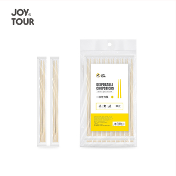 JOYTOUR jednorazové bambusové paličky na jedlo, balenie 20 kusov, jednotlivé balenie, biologicky odbúrateľné