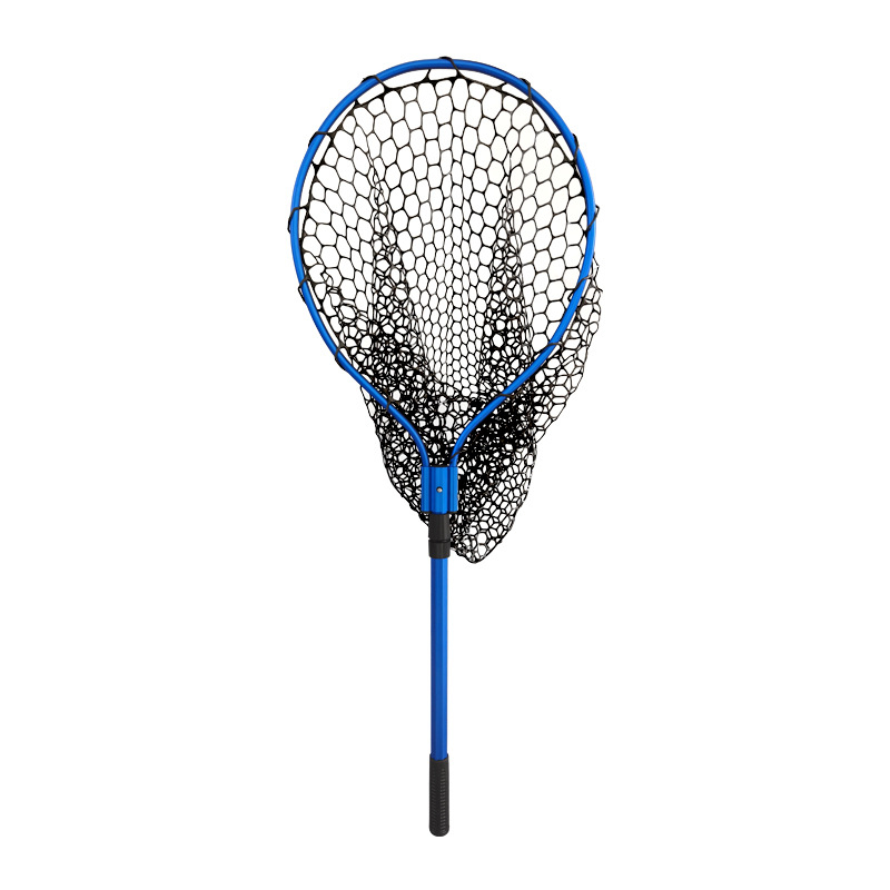 Rybačská sieť z hliníkovej zliatiny so silikónovým okom, výsuvná, nosnosť 10 kg