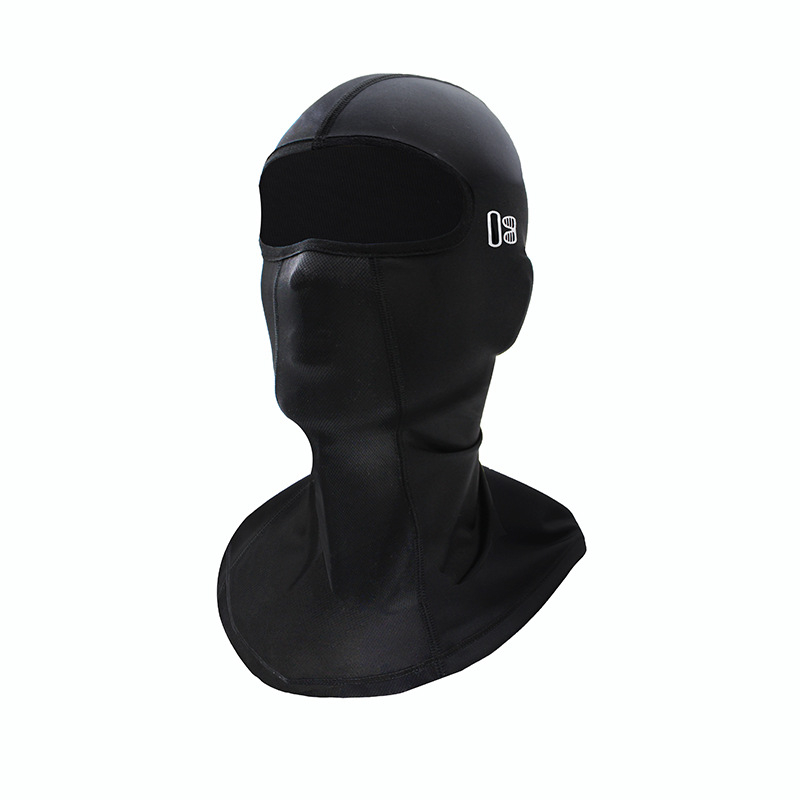 Mască de ciclism din Ice Silk, absorbția transpirației, găuri pentru ochelari, căptușeală pentru cască de motocicletă, protecție UV exterior