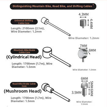 Brzdový kábel z nehrdzavejúcej ocele pre horský zložený bicykel — Feng en sports, unisex, príslušenstvo k bicyklom