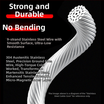 Brzdový kábel z nehrdzavejúcej ocele pre horský zložený bicykel — Feng en sports, unisex, príslušenstvo k bicyklom