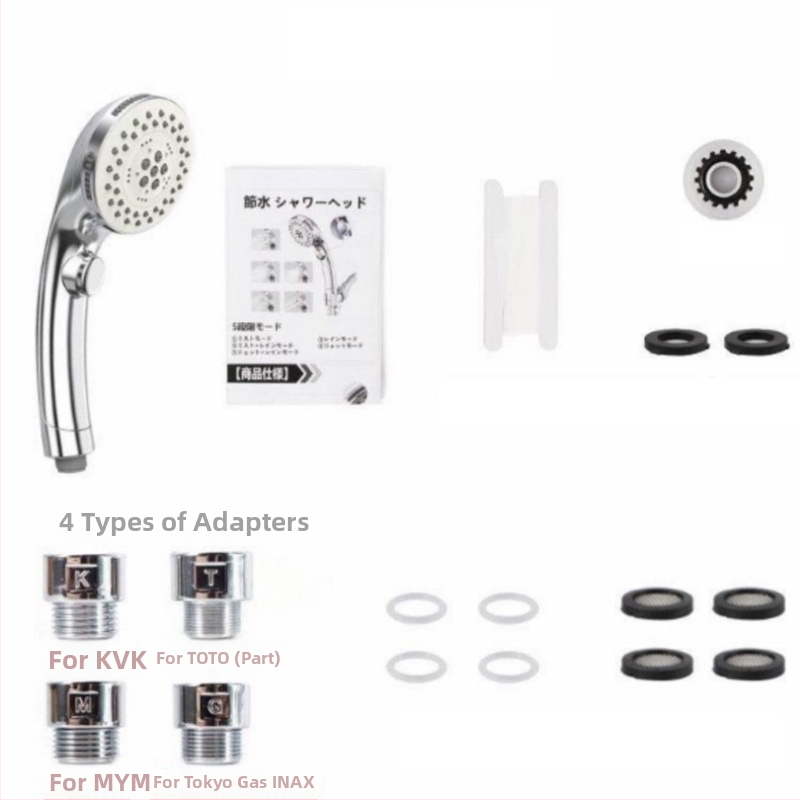 Ručný sprchový systém s americkým štýlom trysky, ABS materiál, úspora vody s mikrobublinkami, odstraňovanie chlóru