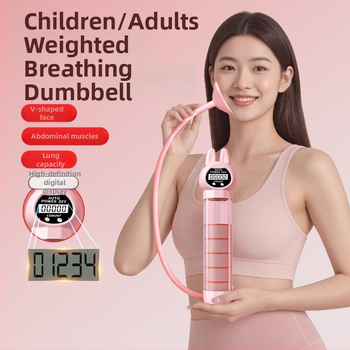 Prenosné zariadenie na brušné cvičenie s dýchacím pásom – Štandardný / Zajac model, Materiál: Mouth-blown PP + Silicone Straw + Main Body AS, Kód produktu: 20250805