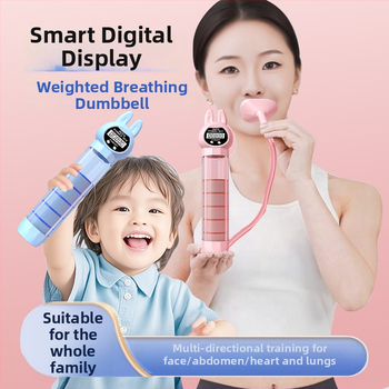 Prenosné zariadenie na brušné cvičenie s dýchacím pásom – Štandardný / Zajac model, Materiál: Mouth-blown PP + Silicone Straw + Main Body AS, Kód produktu: 20250805