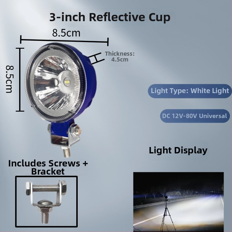 LED automobilové svetlo s širokým uhlom pohľadu, 12V–80V, IP68, 11520 lm, hliníkové odliatiny + PC puzdro