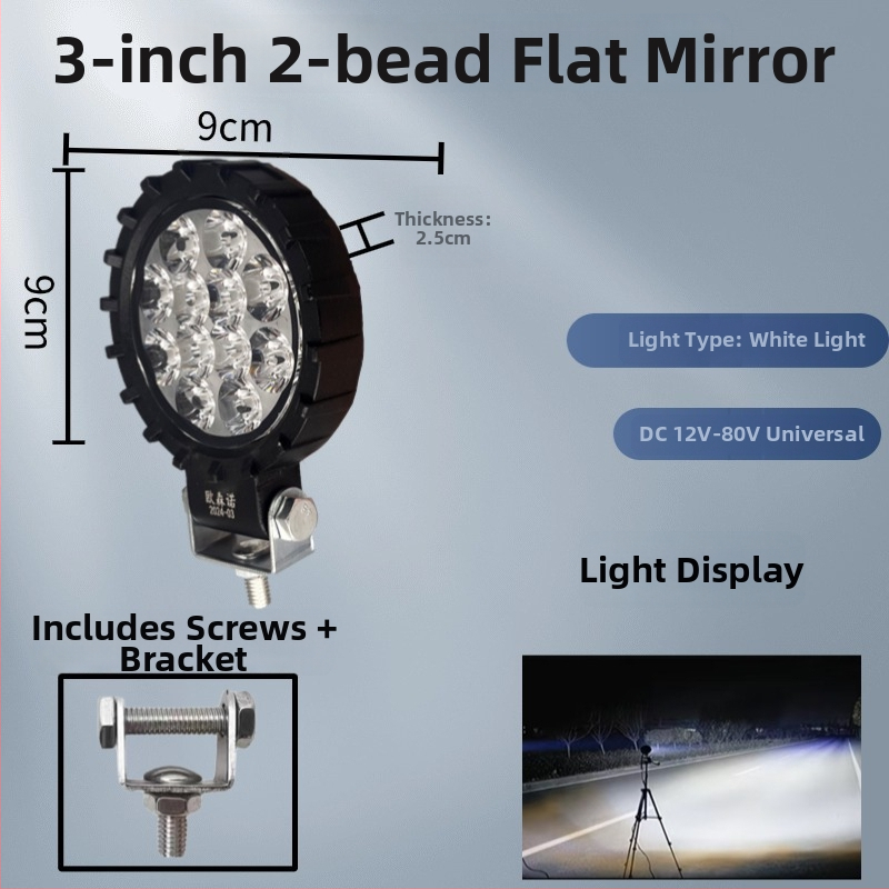 LED automobilové svetlo s širokým uhlom pohľadu, 12V–80V, IP68, 11520 lm, hliníkové odliatiny + PC puzdro