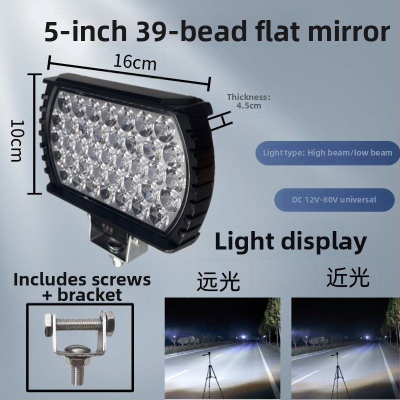 LED automobilové svetlo s širokým uhlom pohľadu, 12V–80V, IP68, 11520 lm, hliníkové odliatiny + PC puzdro