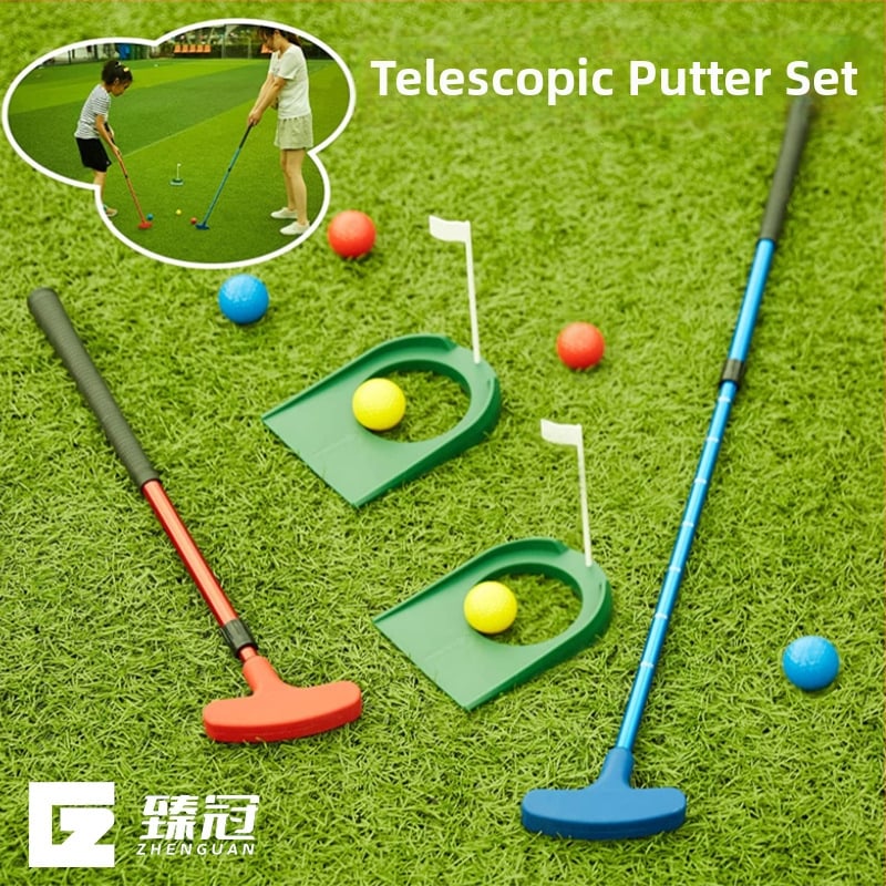 Телескопичен гольф тренировъчен клуб за деца – алуминиев прът, дължина 93 см, Regular гъвкавост, метална глава, персонализирано лого