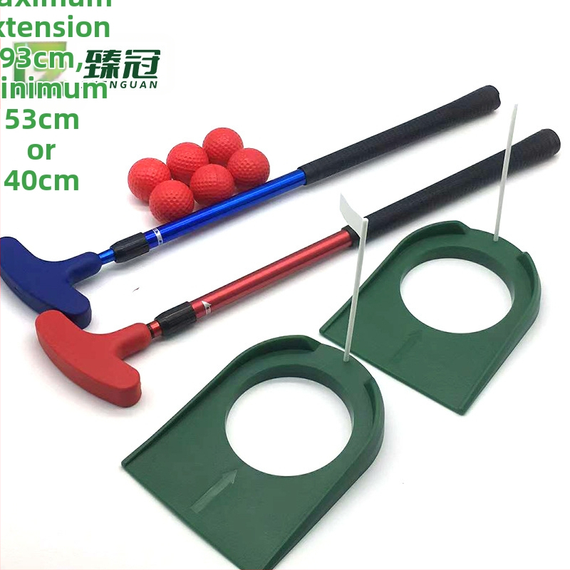 Telescopiska golfa trenēšanas nūja bērniem – alumīnija šafts, 93 cm garums, Regular flex, metāla galva, logotipa personalizēšana