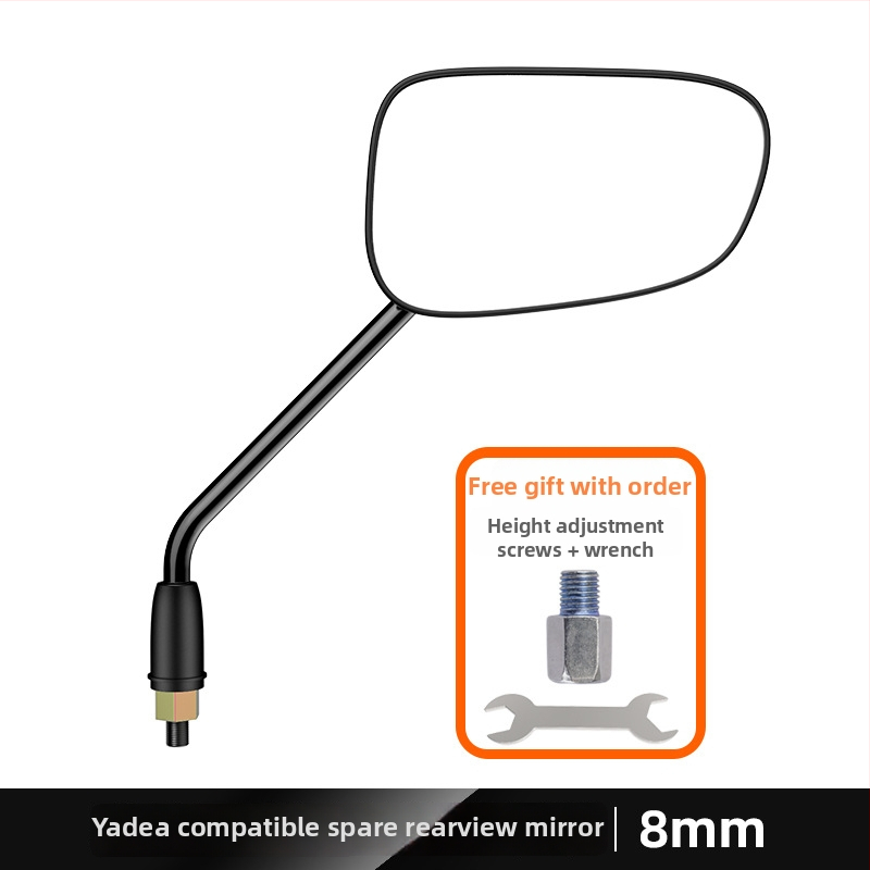 Ľavostranné spätné zrkadlo pre elektrické kolobežky Yadi E8 Laida, Kepu, sklenené