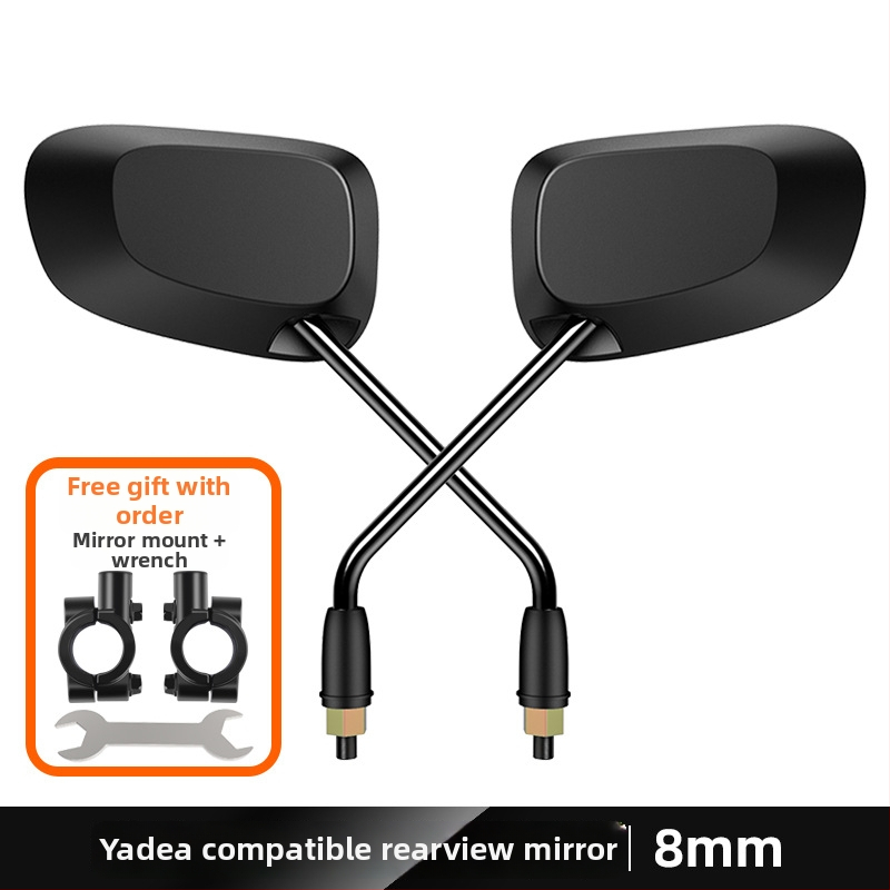 Ľavostranné spätné zrkadlo pre elektrické kolobežky Yadi E8 Laida, Kepu, sklenené