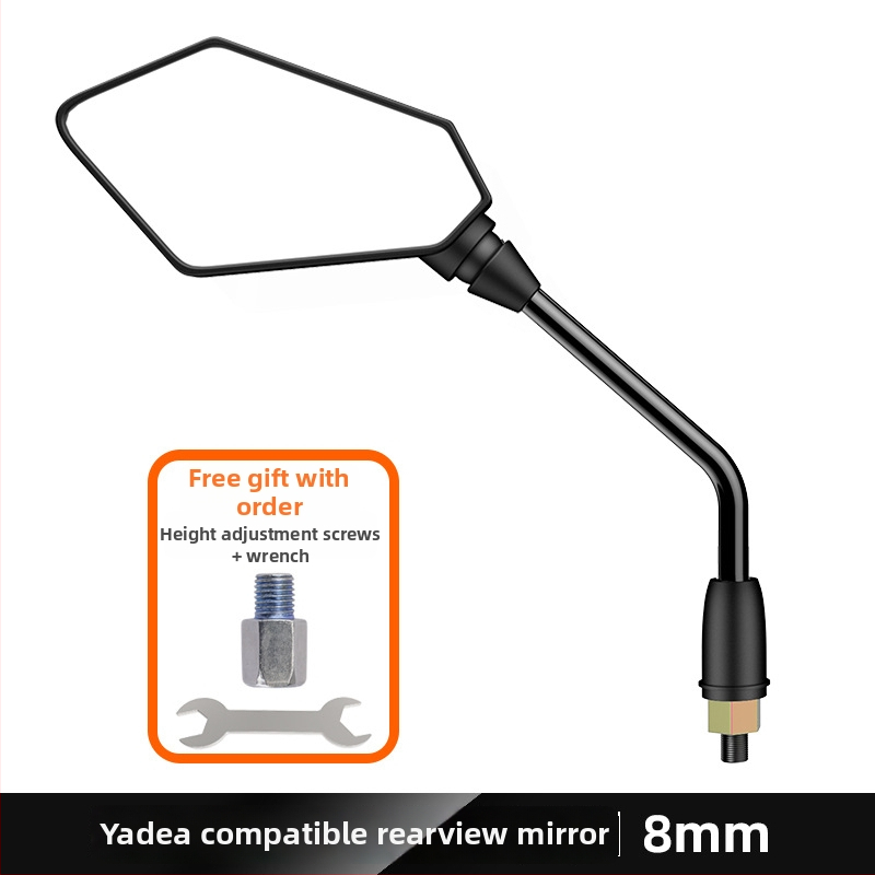 Ľavostranné spätné zrkadlo pre elektrické kolobežky Yadi E8 Laida, Kepu, sklenené