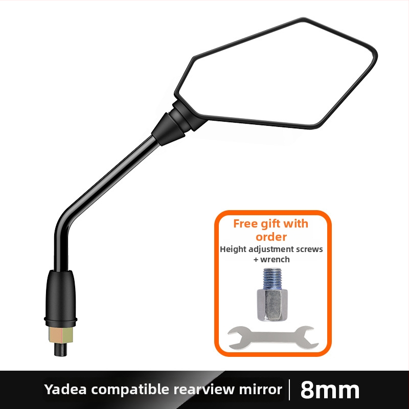 Ľavostranné spätné zrkadlo pre elektrické kolobežky Yadi E8 Laida, Kepu, sklenené