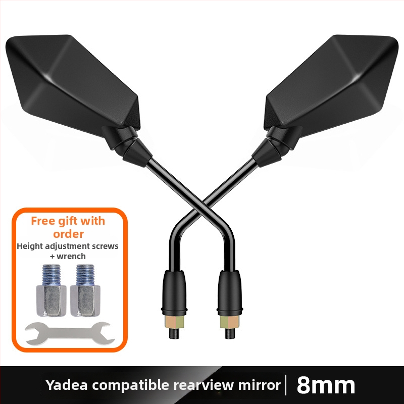 Ľavostranné spätné zrkadlo pre elektrické kolobežky Yadi E8 Laida, Kepu, sklenené