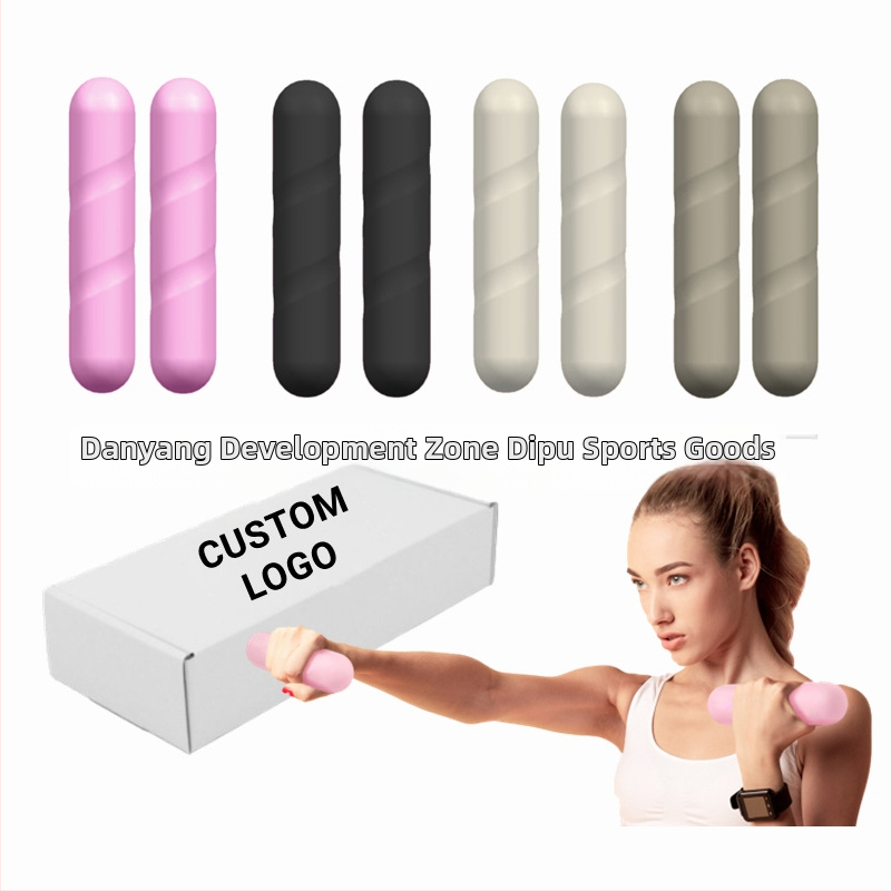 Silikoninė rankų treniravimo lazda – geležies ir silikono konstrukcija, neslidus laikiklis, tinka Pilates/Joga, svoris 2 kg porai