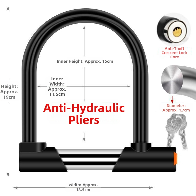 Guan ling zámok na auto, nerezová oceľ, moderný minimalistický štýl, všeobecné použitie.