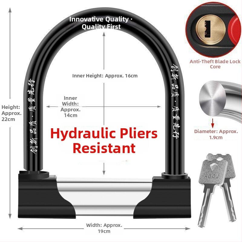 Guan ling zámok na auto, nerezová oceľ, moderný minimalistický štýl, všeobecné použitie.